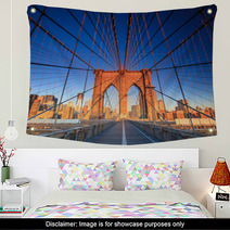 Brooklyn Bridge At Sunset Wall Art 61726699