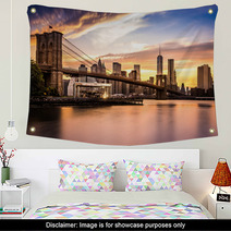 Brooklyn Bridge At Sunset Wall Art 69026847