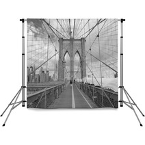 Brooklyn Bridge In New York City Gray Photo Backdrops 63324895