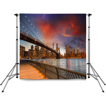 Brooklyn Bridge Park New York City Spectacular Sunset View Of Backdrops 55014785