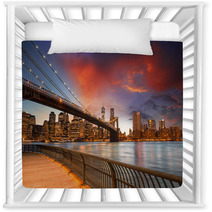 Brooklyn Bridge Park New York City Spectacular Sunset View Of Nursery Decor 55014785