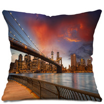 Brooklyn Bridge Park New York City Spectacular Sunset View Of Pillows 55014785