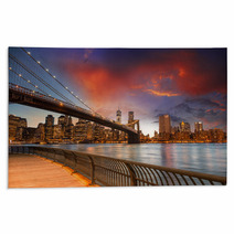 Brooklyn Bridge Park New York City Spectacular Sunset View Of Rugs 55014785