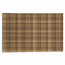 Brown Checkered Pattern Rugs 68393503