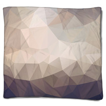 Brown Geometric Mosaic Background Blankets 125603109