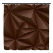 Brown Geometrical Background Bath Decor 71052554