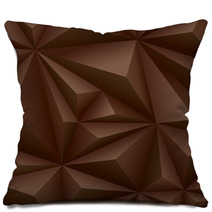 Brown Geometrical Background Pillows 71052554