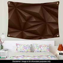 Brown Geometrical Background Wall Art 71052554