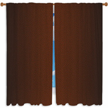 Brown Leather Window Curtains 66054101