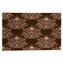 Brown Persian Paisley Seamless Floral Pattern Rugs 70495169
