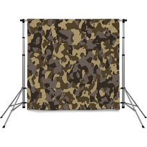 Brown Seamless Army Camouflage Backdrops 54167981