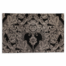 Brown Vintage Fabric With Damask Pattern As Background Rugs 72450050