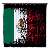 Brushstroke Flag Mexico Bath Decor 65804577