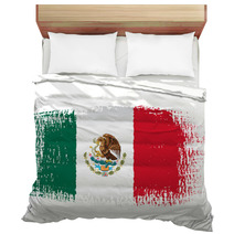 Brushstroke Flag Mexico Bedding 65804568