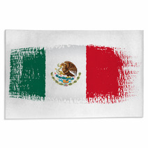 Brushstroke Flag Mexico Rugs 65804568