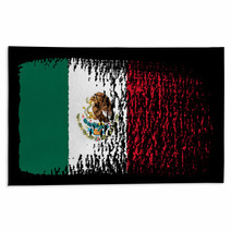 Brushstroke Flag Mexico Rugs 65804577