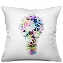 Bulb In Form Color Gears Pillows 65485906
