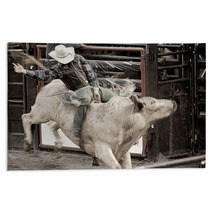 Bull Rider Cowboy Rugs 32845531