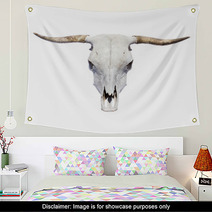 Bull Skull - Top View, Isolated Wall Art 52110417