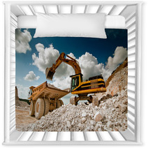 Bulldozer Excavator In Quarry Nursery Decor 45483465