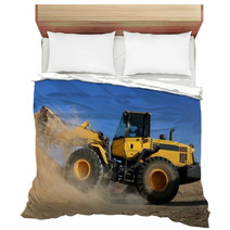 Bulldozer Working With Sand Bedding 61168568