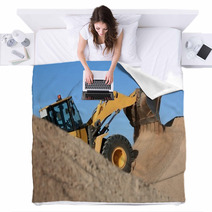 Bulldozer Working With Sand Blankets 60995147