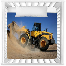 Bulldozer Working With Sand Nursery Decor 61168568