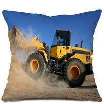 Bulldozer Working With Sand Pillows 61168568