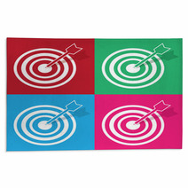 Bullseye And Arrow In Various Colors Rugs 66798708