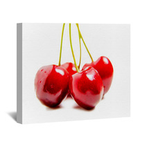 Bunch Of Ripe Juicy Cherries Wall Art 66079339