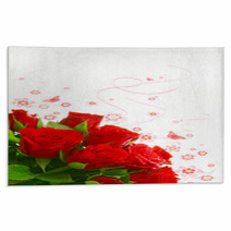 Buoquet Of Roses Rugs 40771999