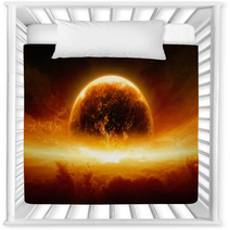 Burning And Exploding Planet Earth Nursery Decor 54410581