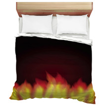 Burning Flames Background Illustration Bedding 47886829