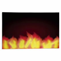 Burning Flames Background Illustration Rugs 47886829