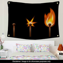 Burning Matches Wall Art 38544576