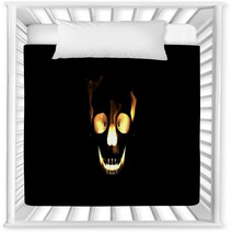 Burning Skull Animation Loop Nursery Decor 143728654