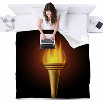 Burning Torch Blankets 54644935