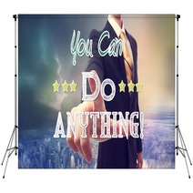 Businessman With You Can Do Anything Backdrops 77721308
