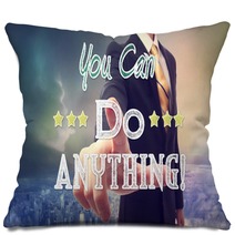 Businessman With You Can Do Anything Pillows 77721308