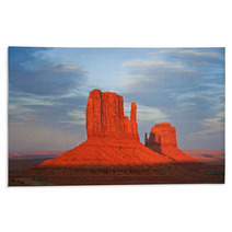Butte At Sunset In Monument Valley Rugs 60855520