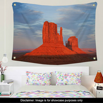 Butte At Sunset In Monument Valley Wall Art 60855520