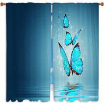 Butterfly Window Curtains 43565598
