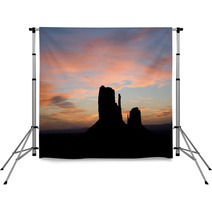 Buttes At Sunrise In Monument Valley Backdrops 60855543