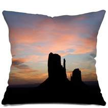 Buttes At Sunrise In Monument Valley Pillows 60855543
