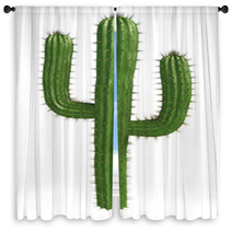 Cactus Window Curtains 34523619