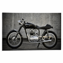 Cafe Racer Motorcycle Rugs 49447396