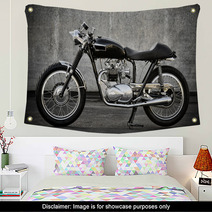 Cafe Racer Motorcycle Wall Art 49447396