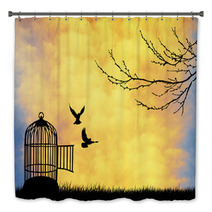 Cage For Bird Bath Decor 53132468