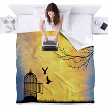 Cage For Bird Blankets 53132468