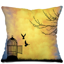 Cage For Bird Pillows 53132468